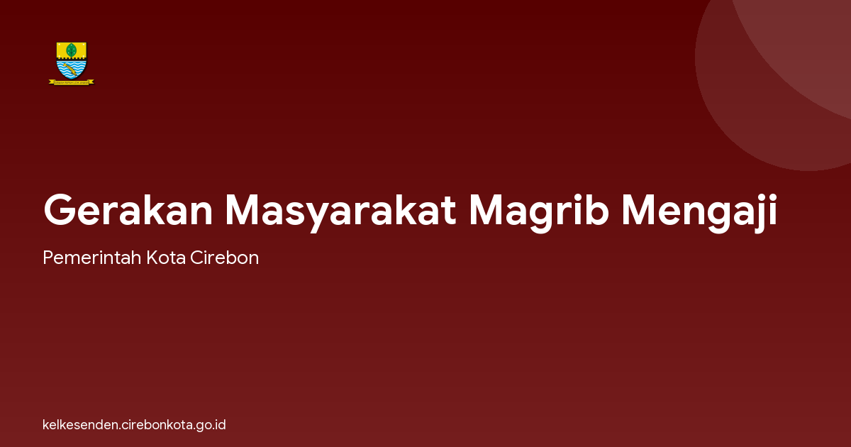 Gerakan Masyarakat Magrib Mengaji