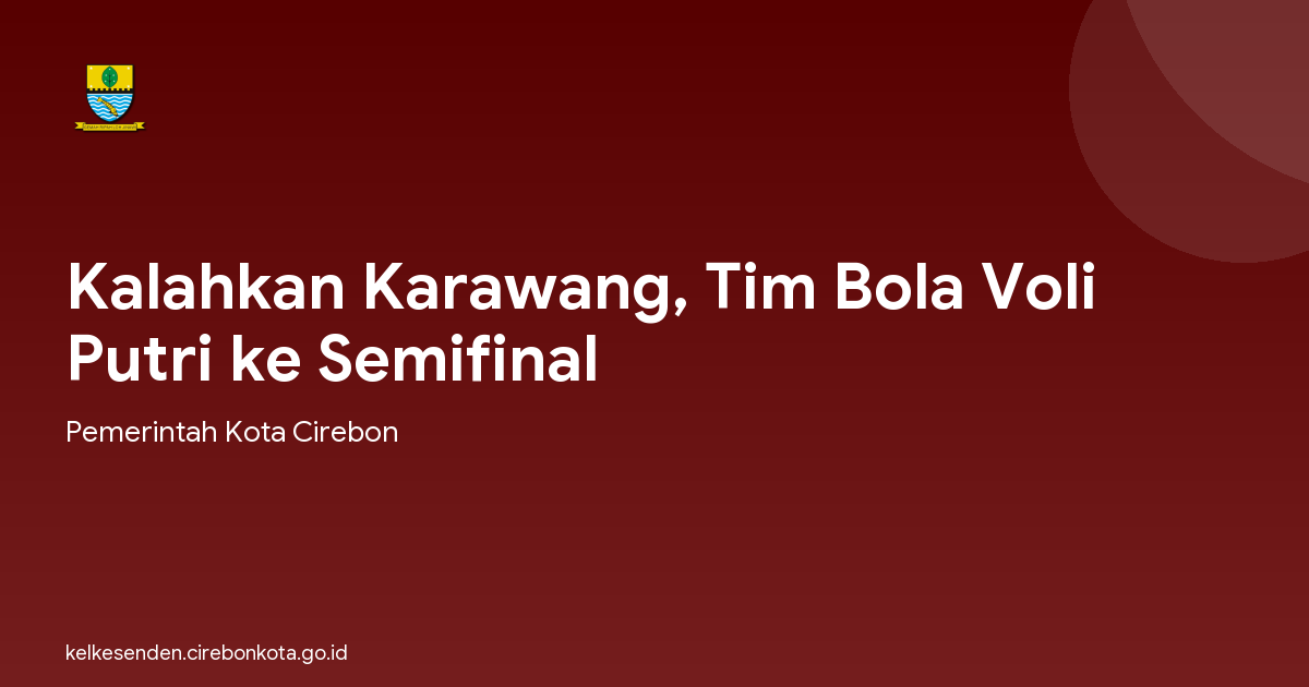Kalahkan Karawang, Tim Bola Voli Putri ke Semifinal