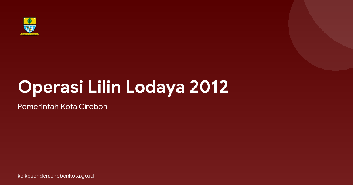 Operasi Lilin Lodaya 2012