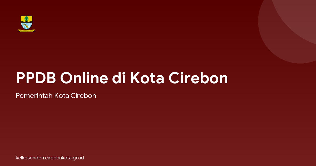 PPDB Online di Kota Cirebon