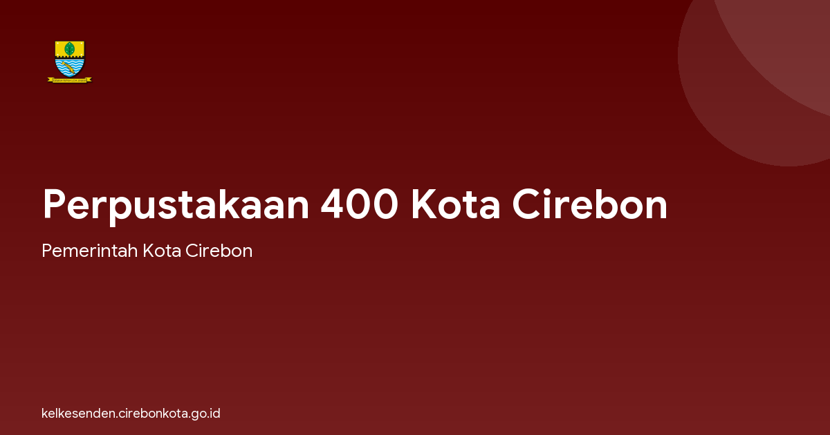 Perpustakaan 400 Kota Cirebon