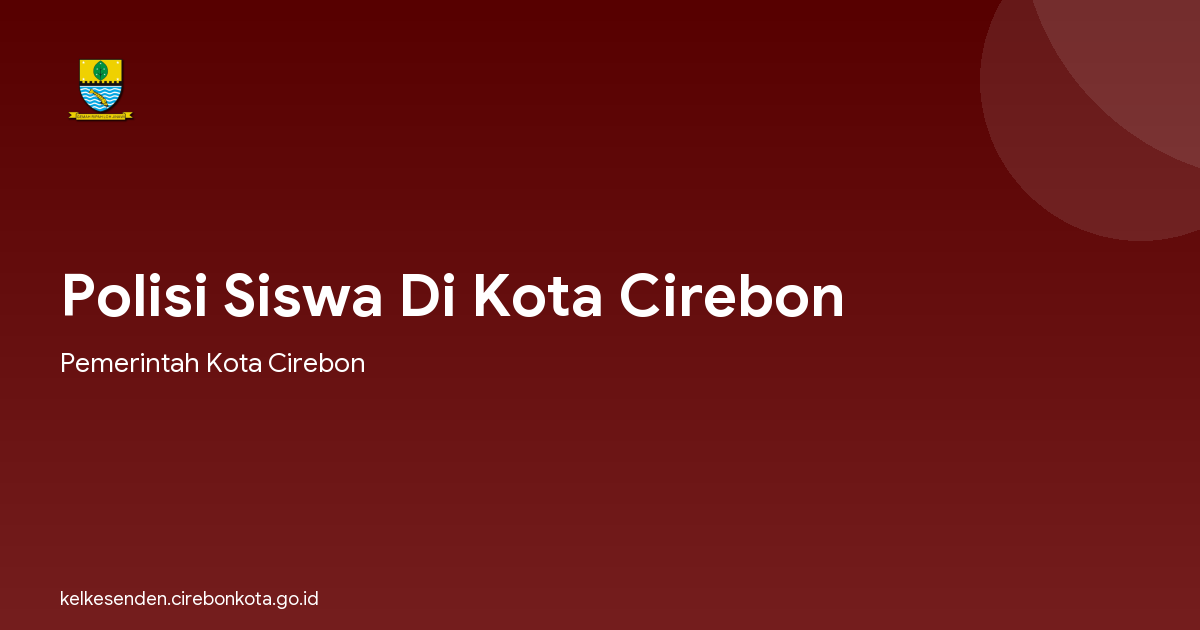 Polisi Siswa Di Kota Cirebon