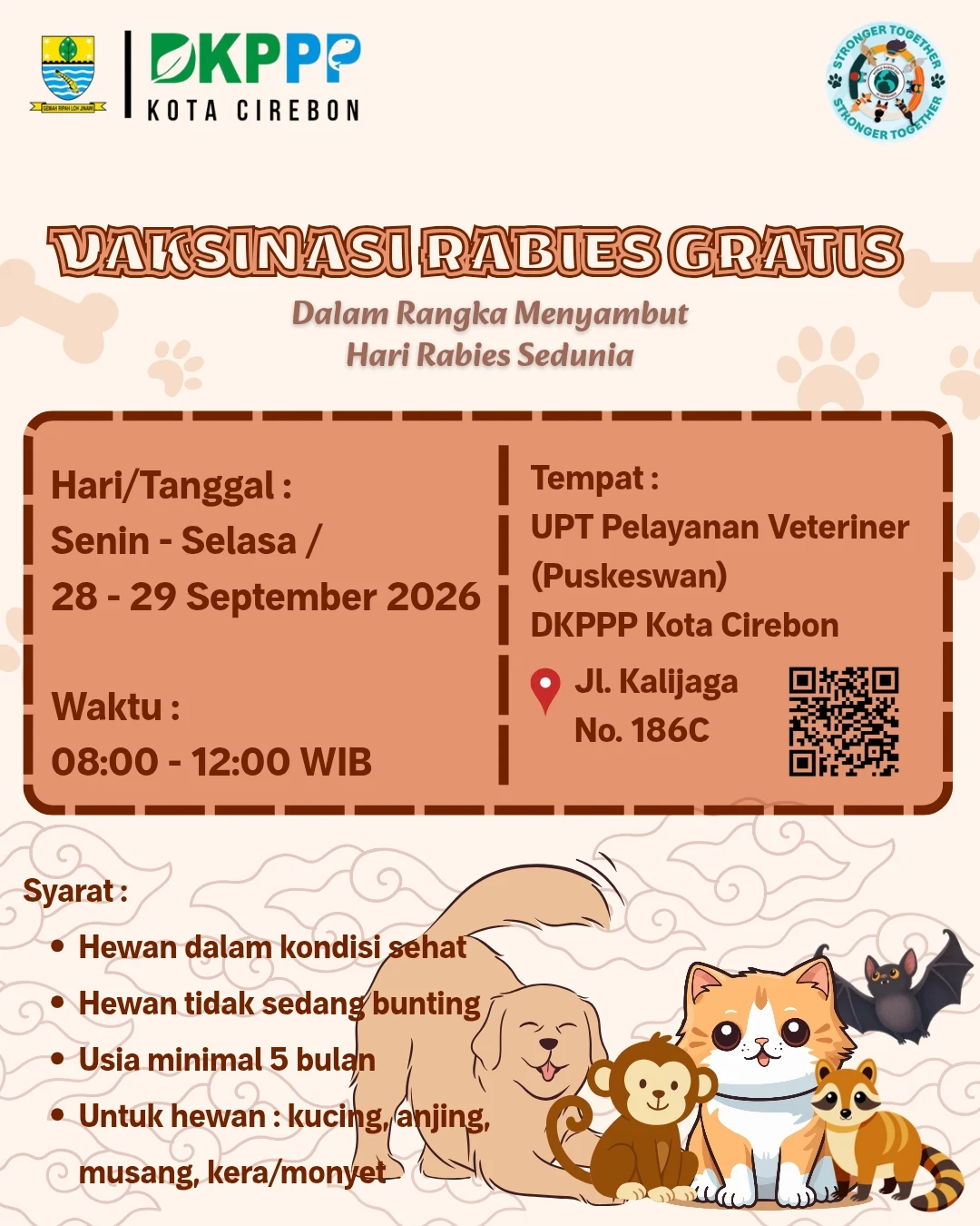 Vaksinasi Rabies Gratis untuk Hewan Peliharaan